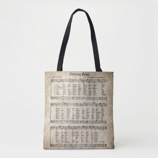 Amazing Grace  Hymn Music Canvas tas (Voorkant)