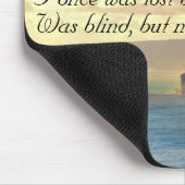 Amazing Grace Hymn Ocean Sunset Mousepad Muismat (Hoek)