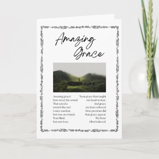 Amazing Grace Kaart (Voorkant)