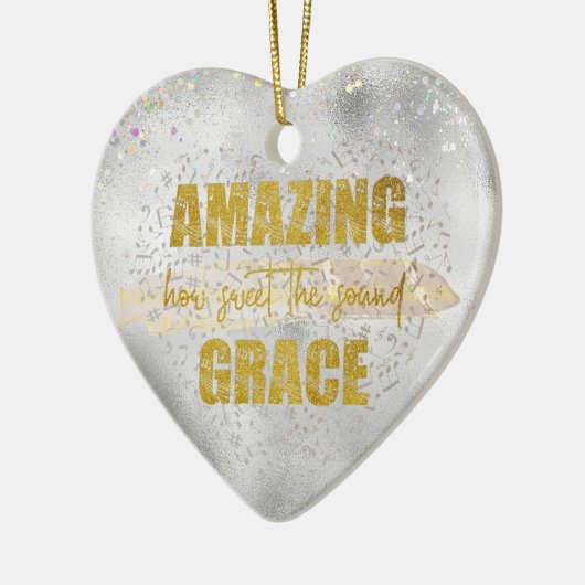 Amazing Grace Keramisch Ornament (Links)