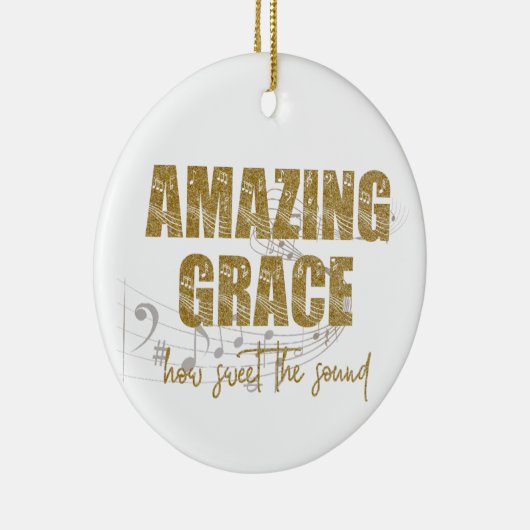 Amazing Grace Keramisch Ornament (Rechts)