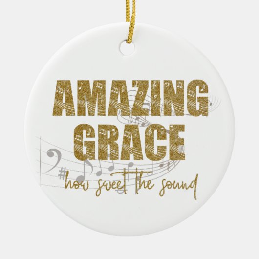 Amazing Grace Keramisch Ornament (Voorkant)