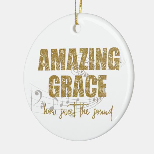 Amazing Grace Keramisch Ornament (Links)