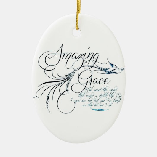 Amazing Grace Keramisch Ornament (Voorkant)