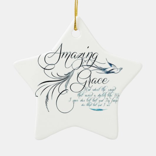 Amazing Grace Keramisch Ornament (Voorkant)