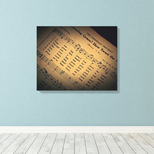 Amazing Grace - Kunst Canvas Afdruk (Insitu (Houten vloer))