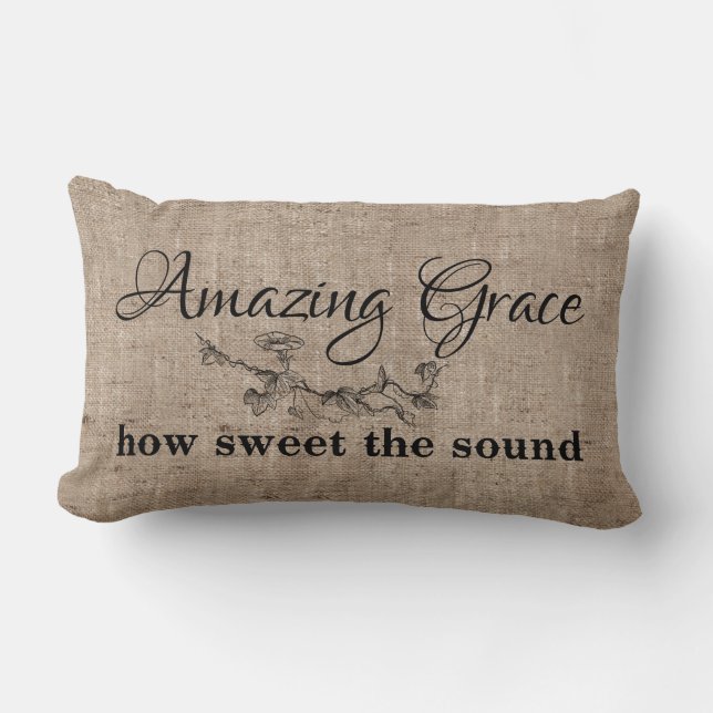 Amazing Grace Lumbar Pillow Kussen (Voorkant)