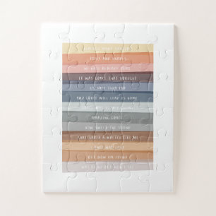 Amazing Grace Lyric Colorful Art Legpuzzel
