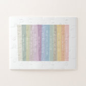 Amazing Grace Lyric Rainbow Colorful Art Legpuzzel (Horizontaal)