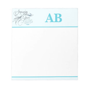 Amazing Grace monogram Notitieblok