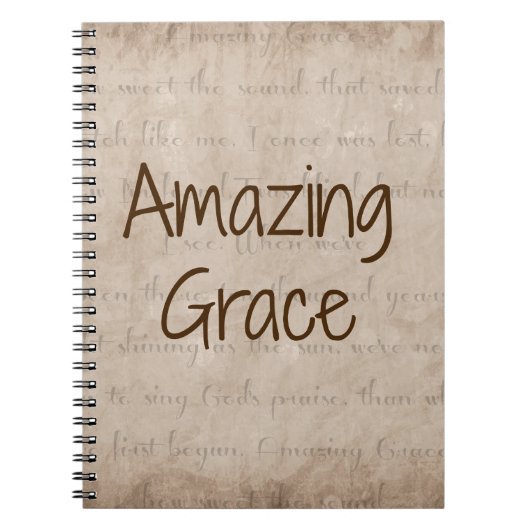 Amazing Grace Notitieboek (Voorkant)