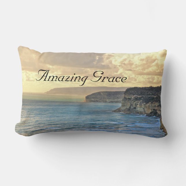 Amazing Grace Ocean Sunset Custom Sierkussen Kussen (Voorkant)