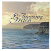 Amazing Grace Ocean Uitzicht Sunset Tegeltje (Voorkant)