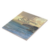 Amazing Grace Ocean Uitzicht Sunset Tegeltje (Zijkant)