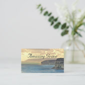 Amazing Grace Ocean Uitzicht Sunset Visitekaartje (Staand voorkant)