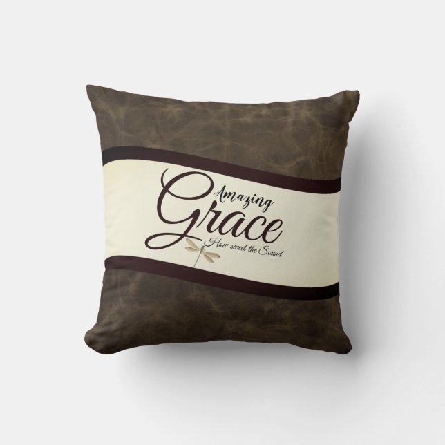 Amazing grace onbewerkte huid look  kussen (Voorkant)