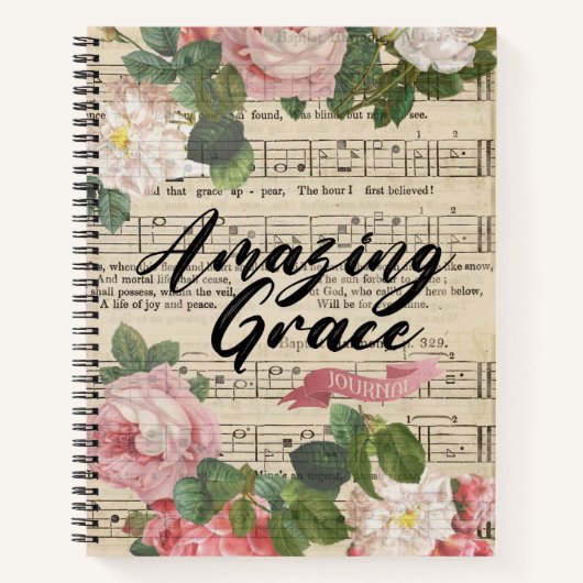Amazing Grace - Original Music Sheet  Notitieboek (Voorkant)