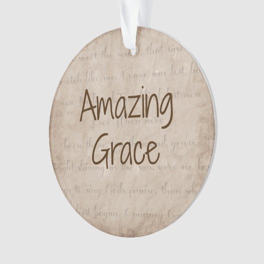 Amazing Grace Ornament (voorkant)