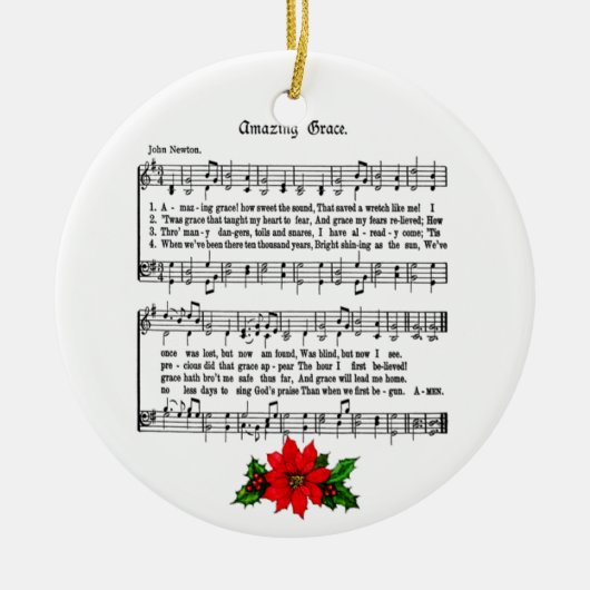 AMAZING GRACE-ORNAMENT KERAMISCH ORNAMENT (Voorkant)