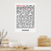 Amazing Grace Poster (Keuken)