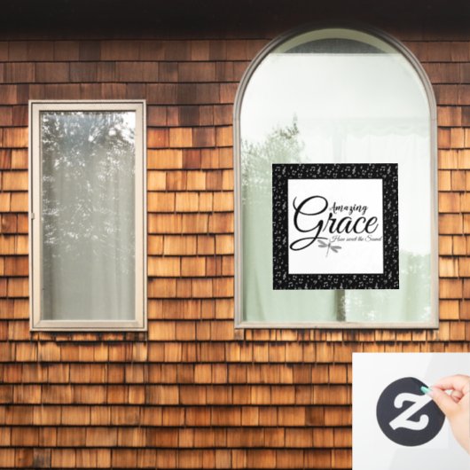 Amazing Grace  Raamsticker (Huis Raam)