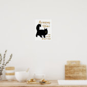 Amazing Grace Rescued Cat Poster (Keuken)