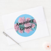 Amazing Grace Ronde Sticker (Envelop)