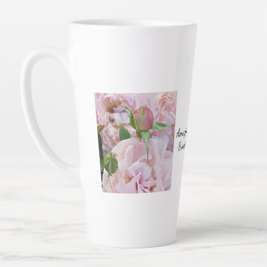 Amazing Grace Roses Latte Mug SVG Latte Mok (Links)