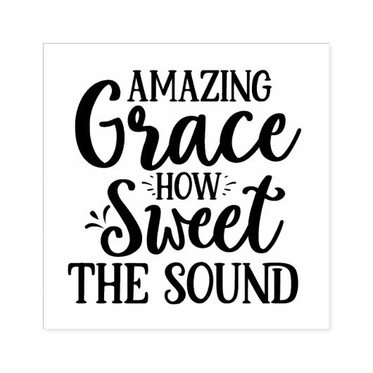 Amazing Grace Rubberstempel (Afrduk)