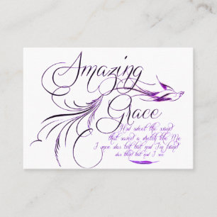 Amazing Grace sharing-oproepkaart Contactkaartje
