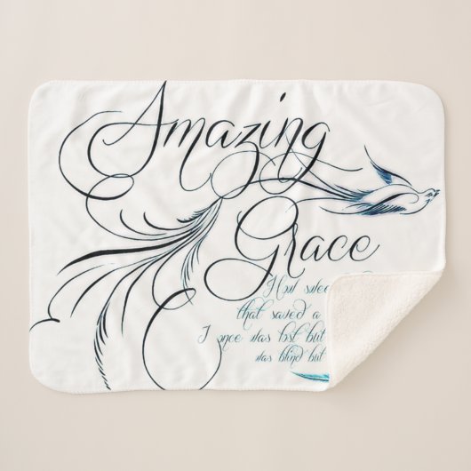 Amazing Grace Sherpa Deken (Voorkant (horizontaal))