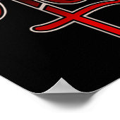 Amazing Grace Tattoo Bloedend Hart Poster (Hoek)