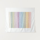 Amazing Grace Tekst Regenboog Kleurrijke Kunst Wandkleed (Voorkant (horizontaal))