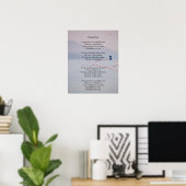 Amazing Grace Uplifting Comforting Hymn Kingfisher Poster (Thuiskantoor)