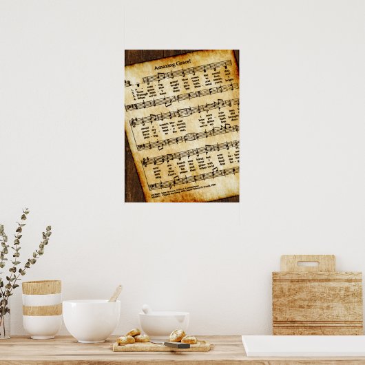 Amazing Grace  Wall Poster (Keuken)