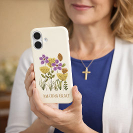 Amazing Grace Wildflowers iPhone 16 Hoesje