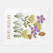 Amazing Grace Wildflowers Fleece Deken (Voorkant (Horizontaal))
