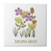 Amazing Grace Wildflowers Tegeltje (Voorkant)