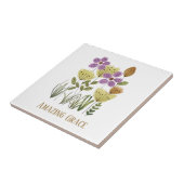 Amazing Grace Wildflowers Tegeltje (Zijkant)
