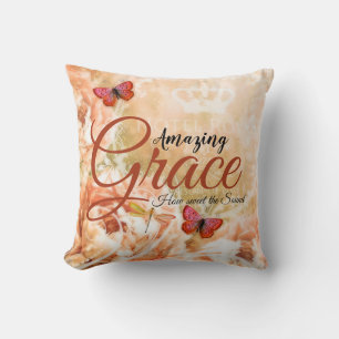 Amazing Grace Zacht perzik bloemig  Kussen