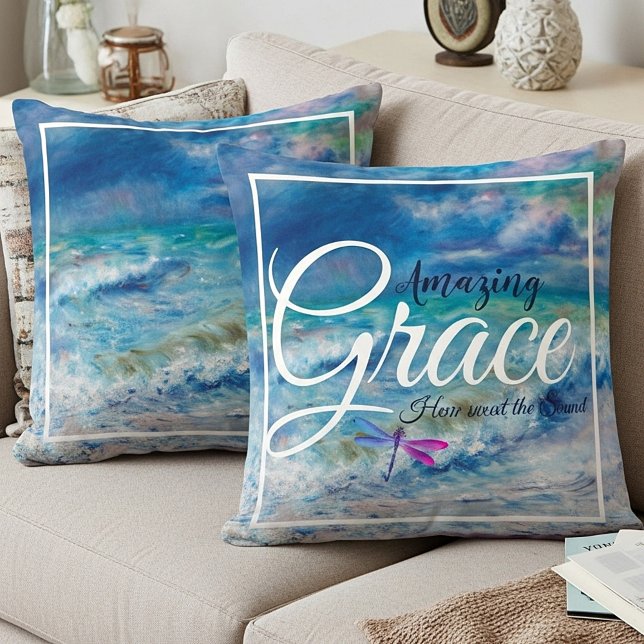 Amazing grace Zeegezicht Worpkussen Kussen (Creator heeft geüpload)