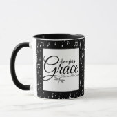 Amazing Grace zwart-wit muziek Mok (Links)