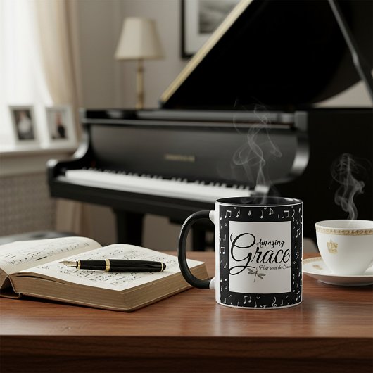 Amazing Grace zwart-wit muziek Mok