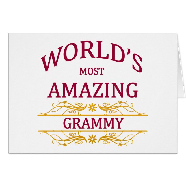 Amazing Grammy (Voorkant Horizontaal)