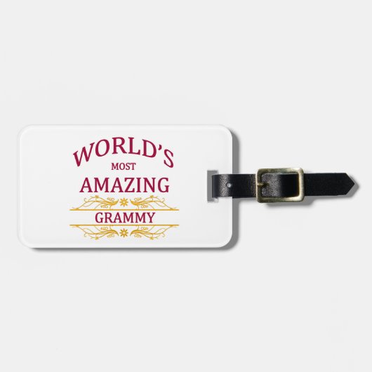 Amazing Grammy Bagagelabel (Voorkant horizontaal)