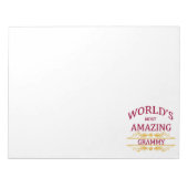 Amazing Grammy Notitieblok (Voorkant)