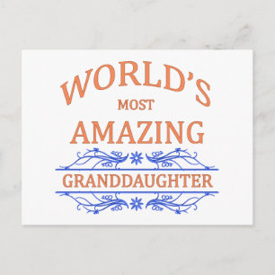 Amazing Granddochter Briefkaart