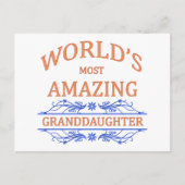 Amazing Granddochter Briefkaart (Voorkant)