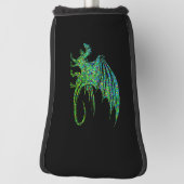 Amazing Green Dragon Mosaic Golfheadcover (Draai 90)
