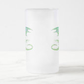 Amazing Green Dragon Mosaic Matglas Bierpul (Center)